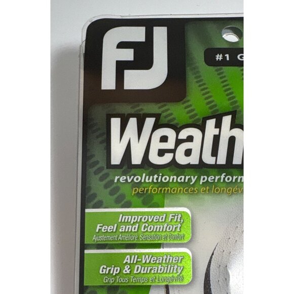 FootJoy WeatherSof Golf Glove Mens Right Large White Black - Picture 2 of 6